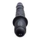 Master Series Power Pounder Vibrating and Thrusting Silicone Dildo Black