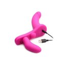 Strap U Double Take Penetration Strap-On Harness Purple