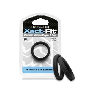 #11 Xact-Fit Cockring 2-Pack Black