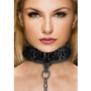 Luxury Collar with Leash Black