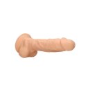 Silicone Dildo With Balls 22,8 cm Flesh