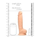 Silicone Dildo With Balls 22,8 cm Flesh