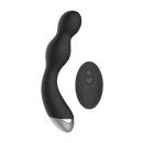 Remote Controlled E-Stim & Vibrating G/P-Spot Vibrator Black