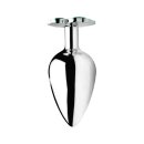 Booty Sparks Lucky Clover Gem - Large - Silver 4 cm