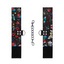 Printed Hand Cuffs - Old School Tattoo Style - Black