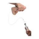 8 Inch Realistic Dual Density Squirting Dildo - Flesh