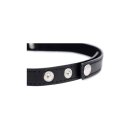 Master Series Dark Heart Chrome Heart Black Choker - Black
