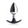 Dark Invader Metal & Silicone Anal Plug - Large - Silver