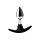 Master Series Dark Invader - Metal & Silicone Anal Plug - Small - Silver 2,5 cm