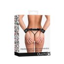 Printed Handcuffs with Handle - Old School Tattoo Style - Black