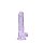 Realistic Dildo With Balls - Purple 18 cm