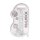 7" / 18 cm Realistic Dildo With Balls - Transparent