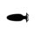 Finger Grip Plug #5L  - Black 6,7 cm