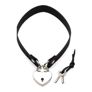Master Series Lock-It Heart Lock and Key Choker
