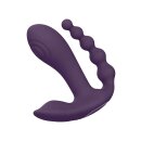 Kata Pulse Wave & Vibrating Double Penetration Vibrator Purple