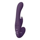 Suki Vibrating Strapless Strap-on Rabbit Purple