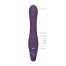 Suki Vibrating Strapless Strap-on Rabbit Purple