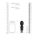 Brilliant Rechargeable Silicone Bullet Black