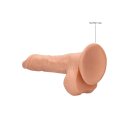 Dong with testicles Flesh 25,5 cm