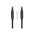 Diamond Studded Wrist Cuffs  - Black