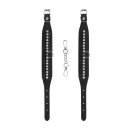 Diamond Studded Ankle  Cuffs  - Black