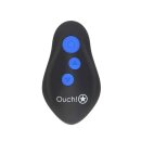 Ouch! E-stim & Vibr Butt plug with Cockring and Remote - Black
