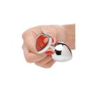 Booty Sparks Gemstones Red Jasper Heart Medium Anal Plug 3,4 cm