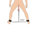 Master Series Squat Anal Impaler with Spreader Bar and Cuffs