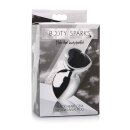 Booty Sparks Black Heart Gem Anal Plug - Medium 3,4 cm