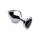Booty Sparks Black Heart Gem Anal Plug - Medium 3,4 cm