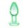 Glow-In-The-Dark Glass Anal Plug - Small