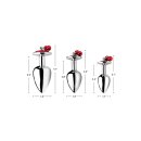 Booty Sparks Red Gem with Bells Anal Plug Set