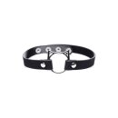 Master Series Kinky Kitty Ring Slim Choker - PU leather -...