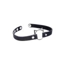 Kinky Kitty Ring Slim Choker - PU leather - Black