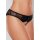 Open Panty Mesh Front Lace Back  -  Black - OS