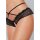 Open Panty Lace Band Criss Cross Straps   -  Black - OS