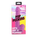 POP 6.5" Dildo with Balls - Purple