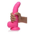 POP Dildo with Balls - Pink 19cm