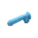 POP 8.25" Dildo with Balls - Blue