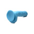 POP Dildo with Balls - Blue 21cm