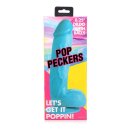 POP Dildo with Balls - Blue 21cm