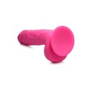 POP 8.25" Dildo with Balls - Pink