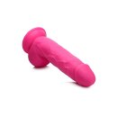 POP 8.25" Dildo with Balls - Pink