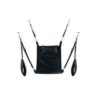 Rectangular canvas sling - 4 points - Full set - Black