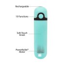 PowerBullet Rechargeable Vibrating Bullet 10 Function Teal