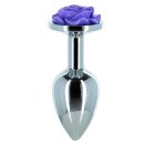 Lux Active Metal Butt Plug Purple Rose