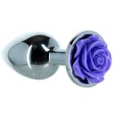 Lux Active Metal Butt Plug Purple Rose