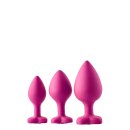 Flirts Anal Training Kit Gem Stone Pink