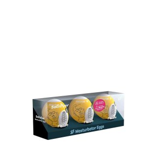 Satisfyer Masturbator Egg 3er Set Fierce