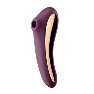 Satisfyer Dual Kiss Insertable Air Pulse Vibrator Wine Red